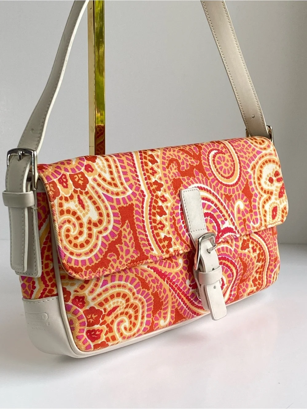 Coach Vintage Italian Paisley Shoulder Bag - Picture 8 of 17